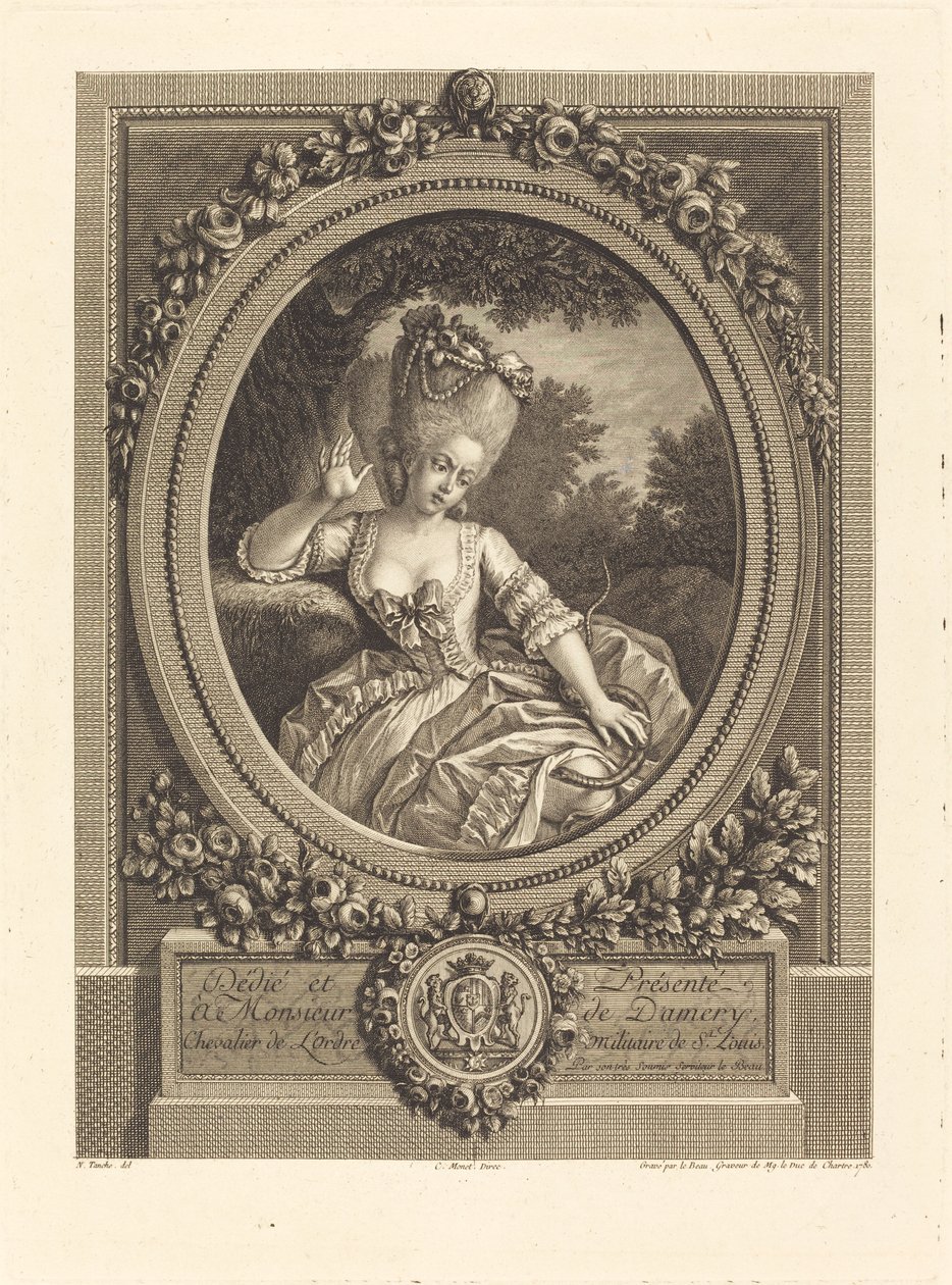Niebezpieczeństwo gajów autorstwa Pierre Adrien Le Beau after Nicolas Tanché