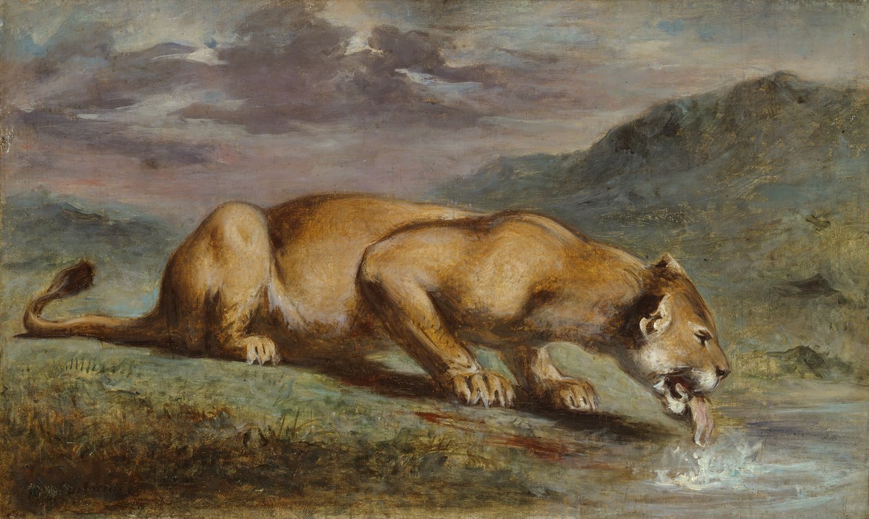 Ranna lwica, 184050. autorstwa Pierre Andrieu