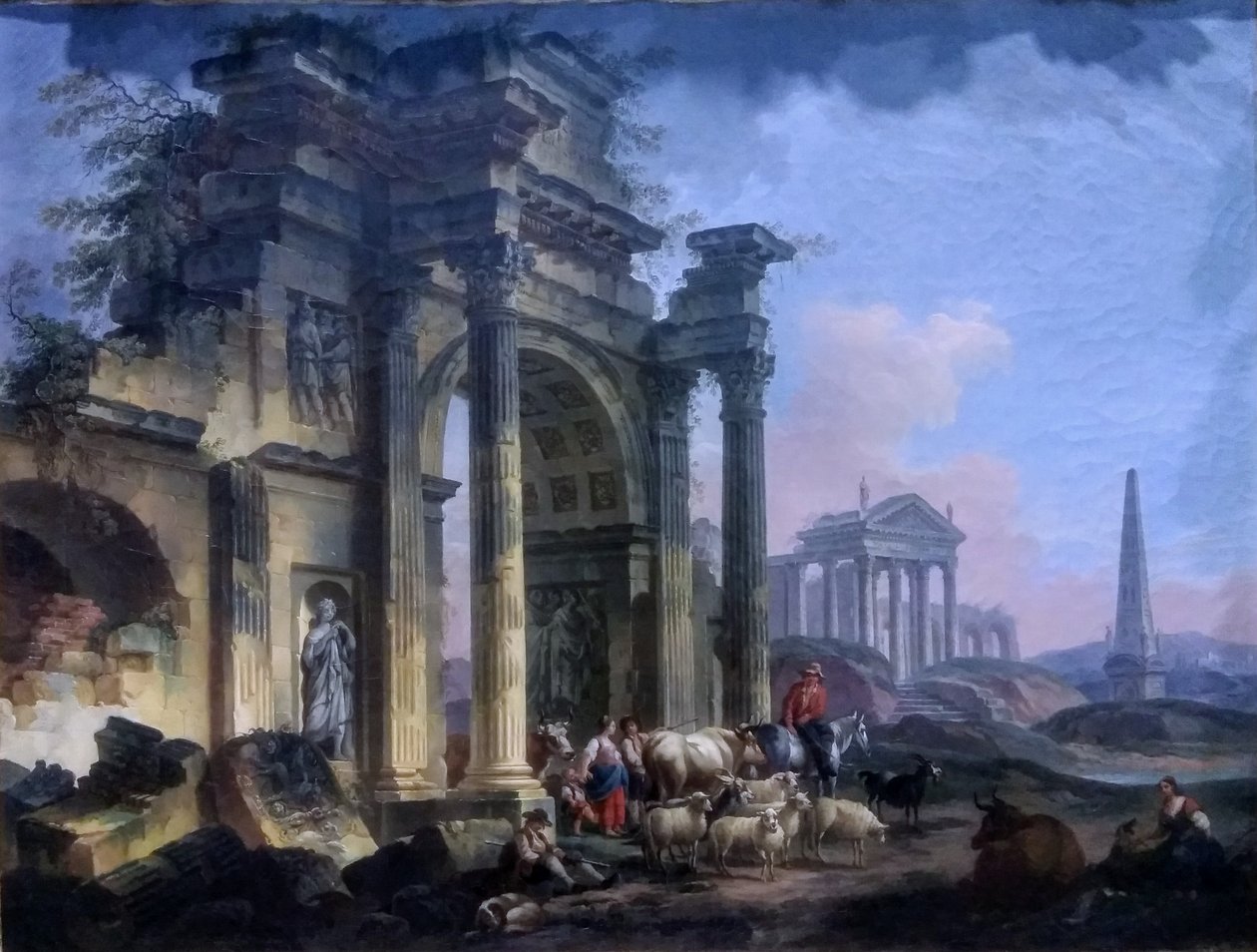 Francuski:  Łuk Triumfalny autorstwa Pierre Antoine Demachy