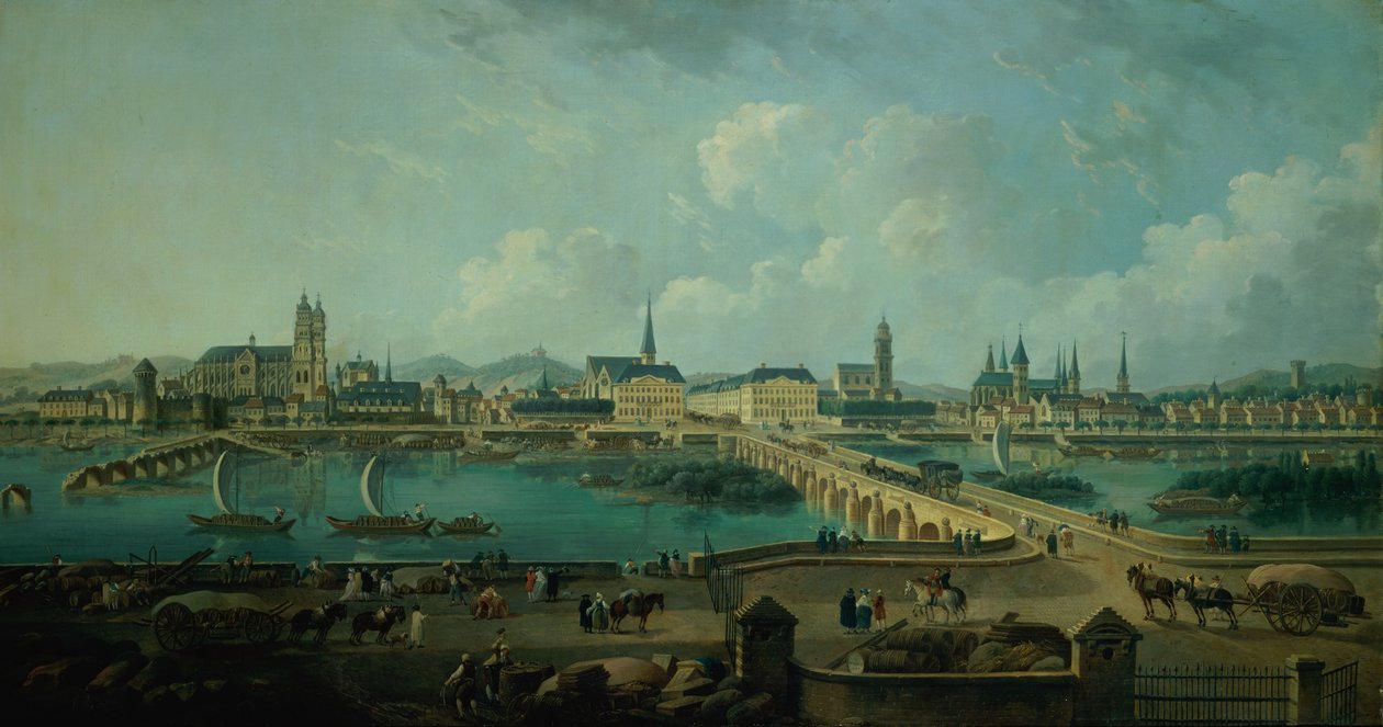 Panoramiczny widok na wycieczki, 1787 autorstwa Pierre Antoine Demachy