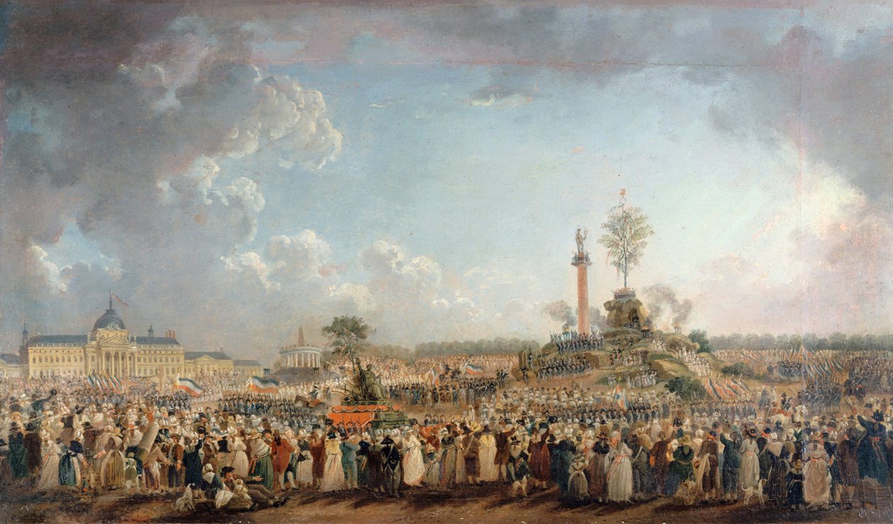 Święto Najwyższej Istoty na Polu Marsowym, 8 czerwca 1794, 1794. autorstwa Pierre Antoine Demachy