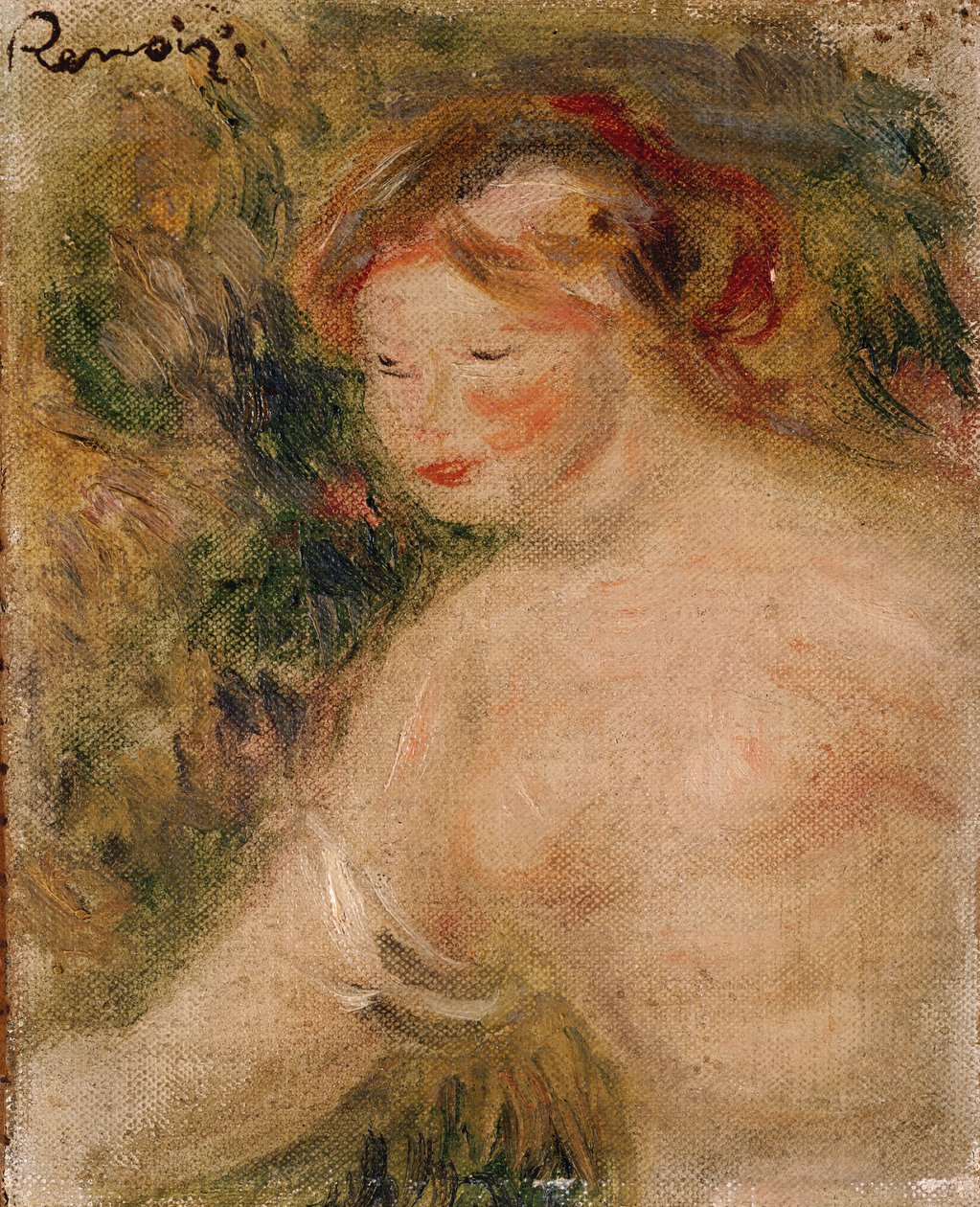 Kobiecy tułów, 1910 autorstwa Pierre Auguste Renoir