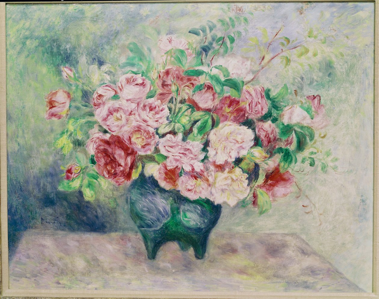 Bukiet kwiatów (olej na płótnie) autorstwa Pierre Auguste Renoir