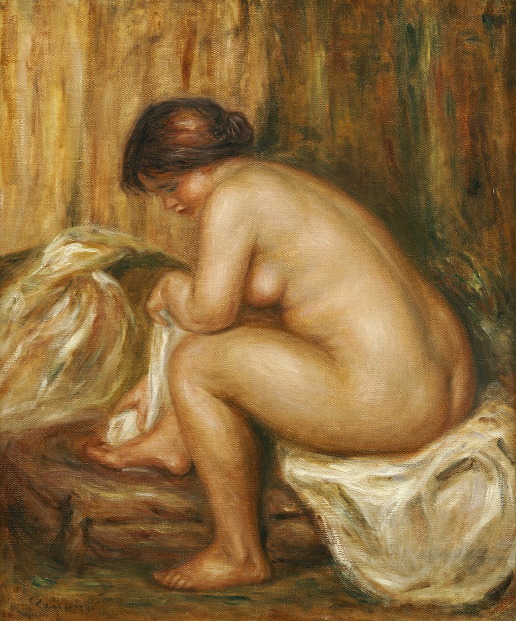 Po kąpieli, ok.1900 autorstwa Pierre Auguste Renoir