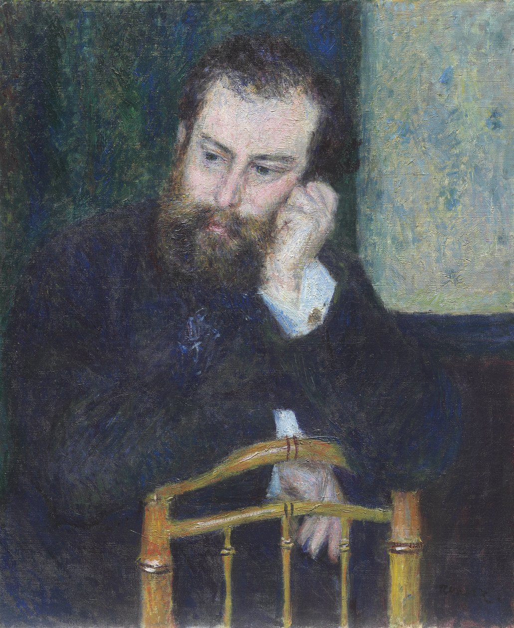 Alfred Sisley, 1876 autorstwa Pierre Auguste Renoir