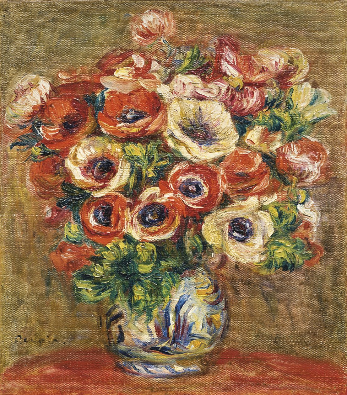 Zawilce w wazonie, ok. 1930 r. 1915 autorstwa Pierre Auguste Renoir