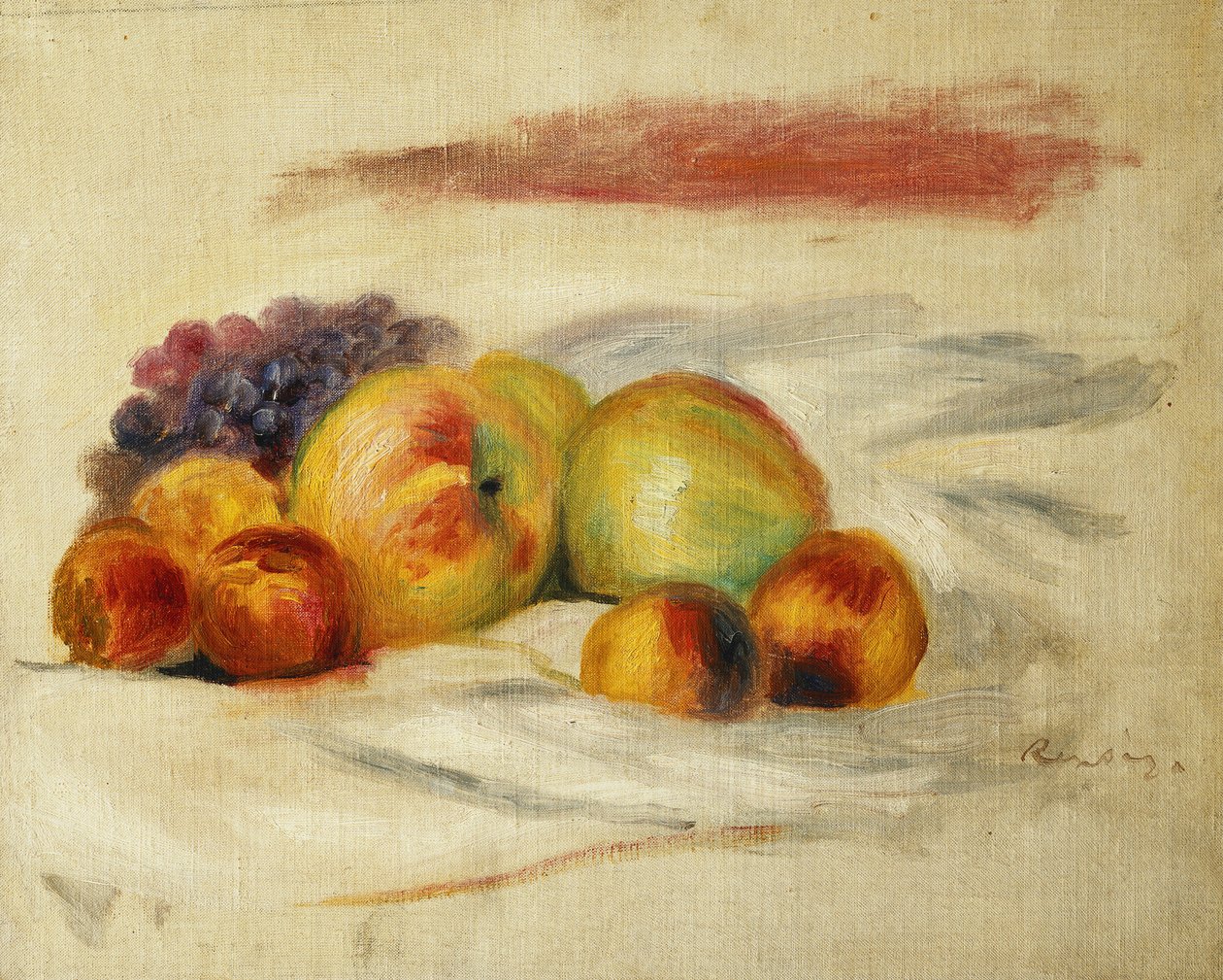 jabłka i winogrona; Jabłka i winogrona, c. 1910 autorstwa Pierre Auguste Renoir