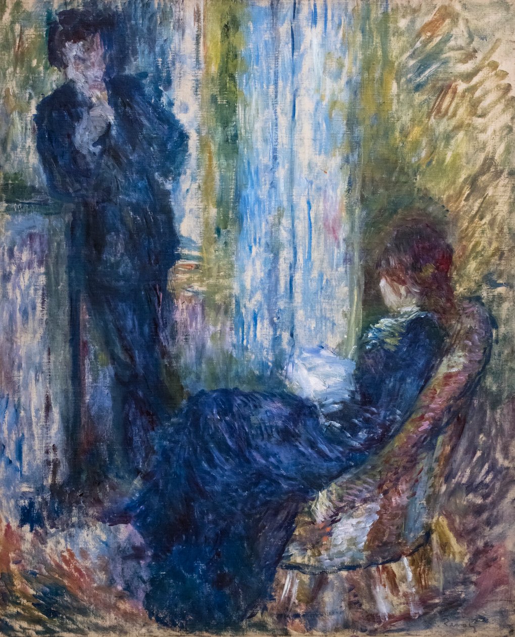 Przy kominku autorstwa Pierre Auguste Renoir