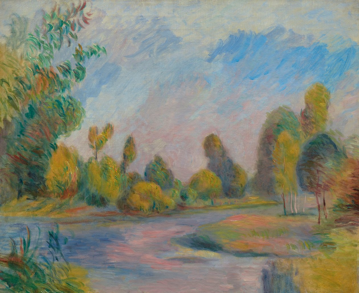 Nad rzeką, 1896. autorstwa Pierre Auguste Renoir