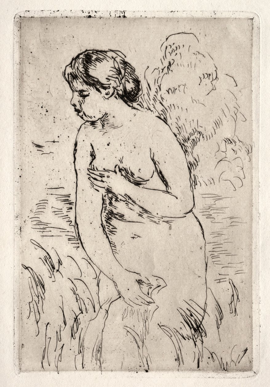 Kąpiący się stojący, półnogi. autorstwa Pierre Auguste Renoir