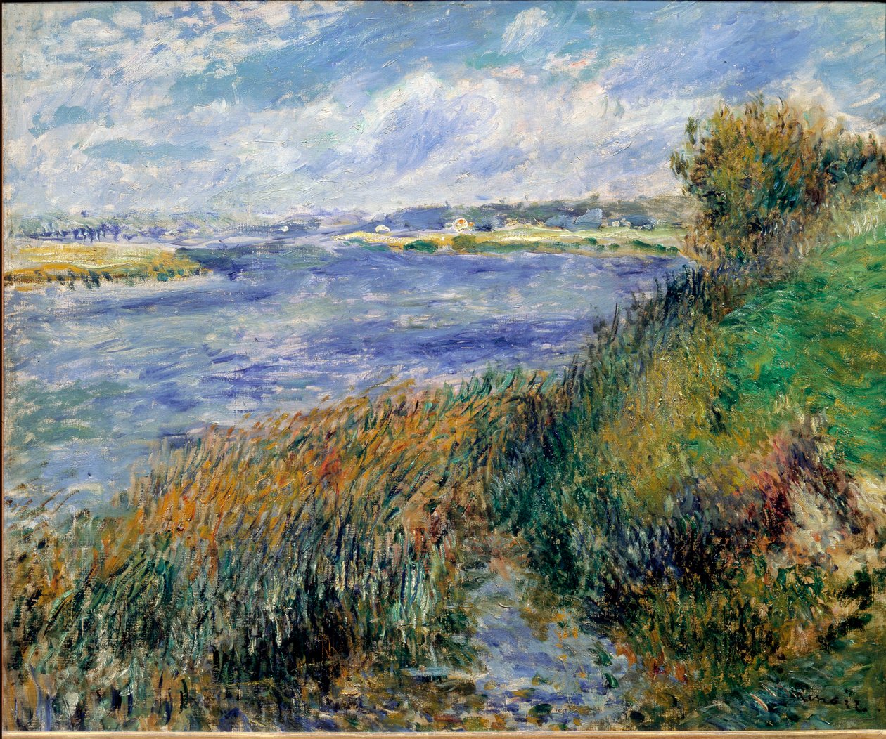 Brzegi Sekwany w Champrosay autorstwa Pierre Auguste Renoir