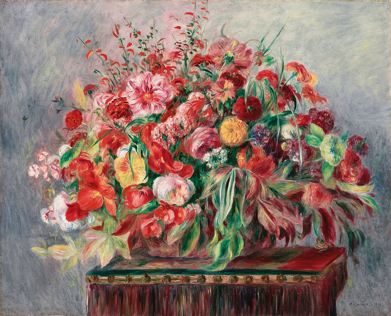 Kosz kwiatów; Kosz kwiatów, 1890 autorstwa Pierre Auguste Renoir