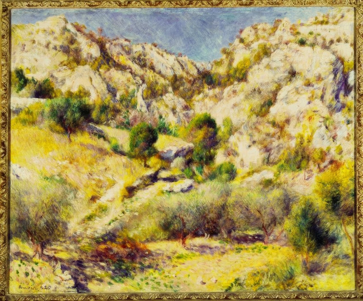 Berge am Estaque autorstwa Pierre Auguste Renoir