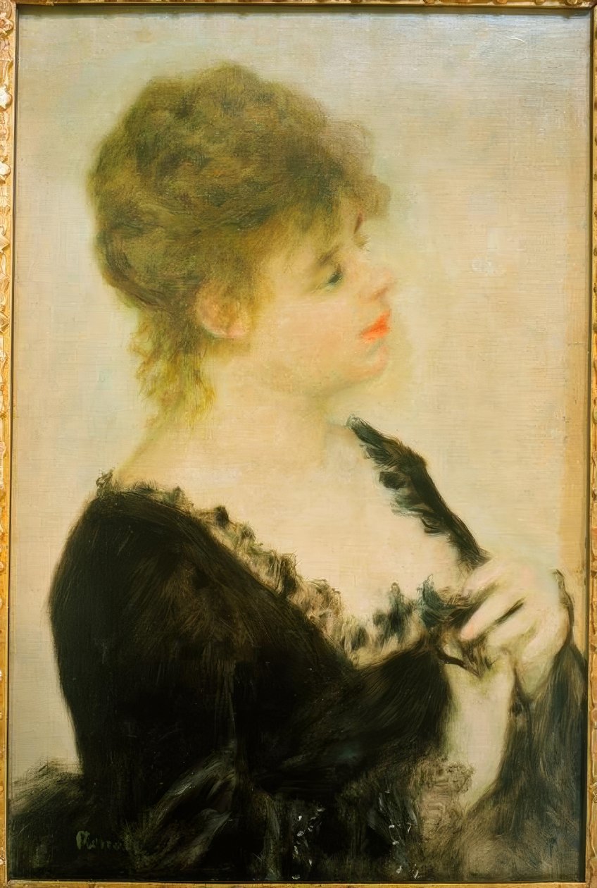 Portret młodej kobiety autorstwa Pierre Auguste Renoir