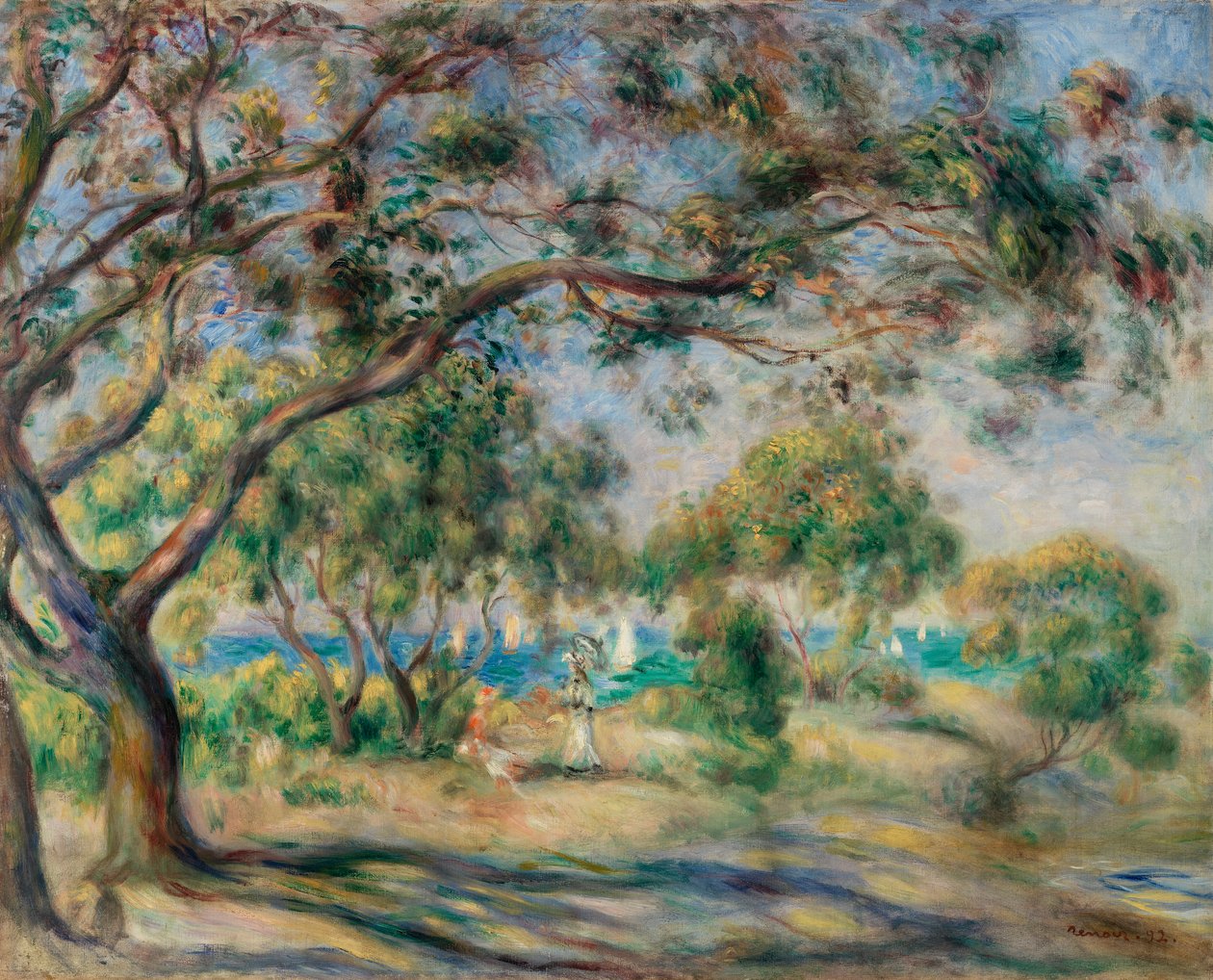 Drewno Krzesła (Noirmoutier) autorstwa Pierre Auguste Renoir