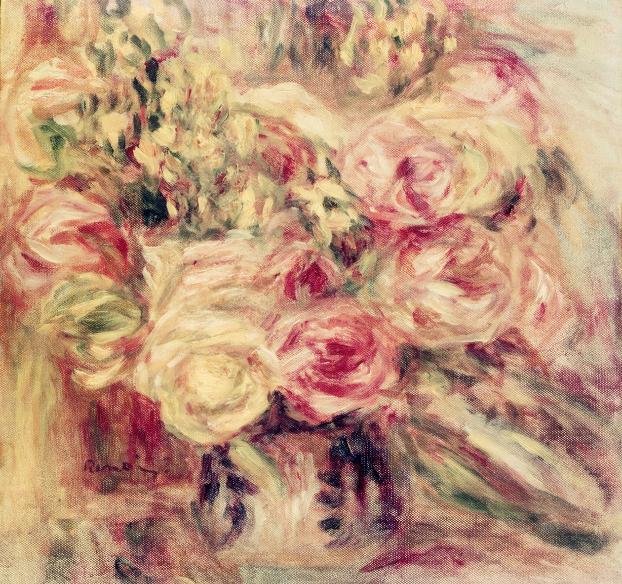 Bukiet róż autorstwa Pierre Auguste Renoir