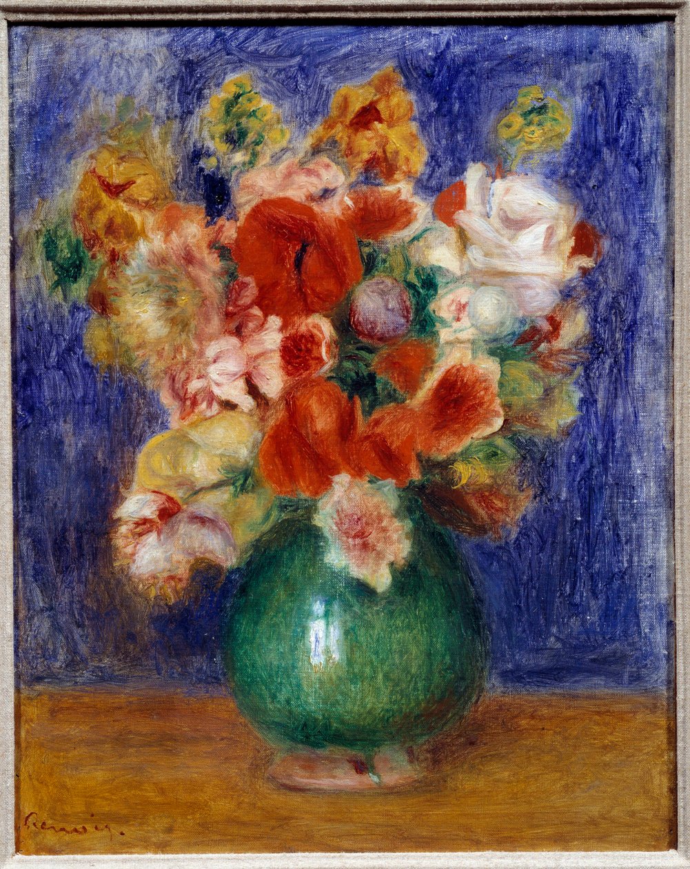 Bukiet kwiatów. Obraz Pierre Auguste Renoir (1841-1919) autorstwa Pierre Auguste Renoir