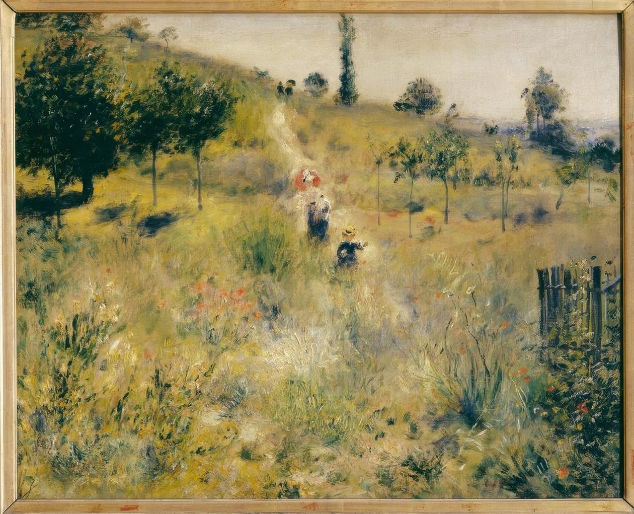 Ścieżka w górę w wysokiej trawie autorstwa Pierre Auguste Renoir