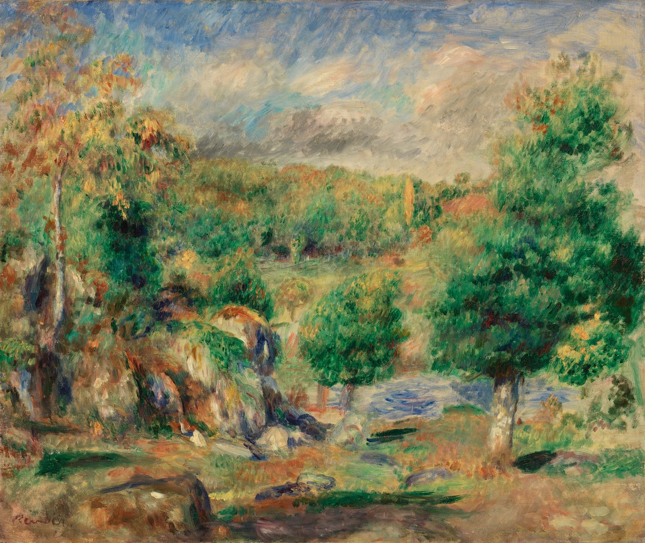 Kasztanowce, Pont-Aven autorstwa Pierre Auguste Renoir