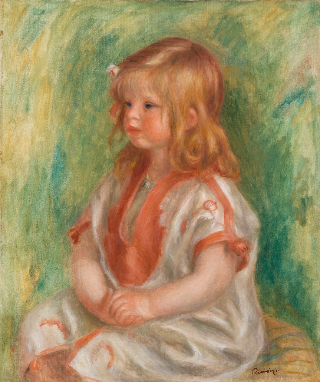 Claude w Arabskiej Koszuli (olej na płótnie) autorstwa Pierre Auguste Renoir