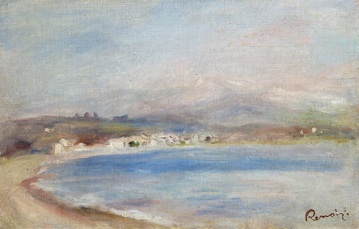 Cros de Cagnes, Morze, Góry, ok. 1910 (olej na płótnie) autorstwa Pierre Auguste Renoir