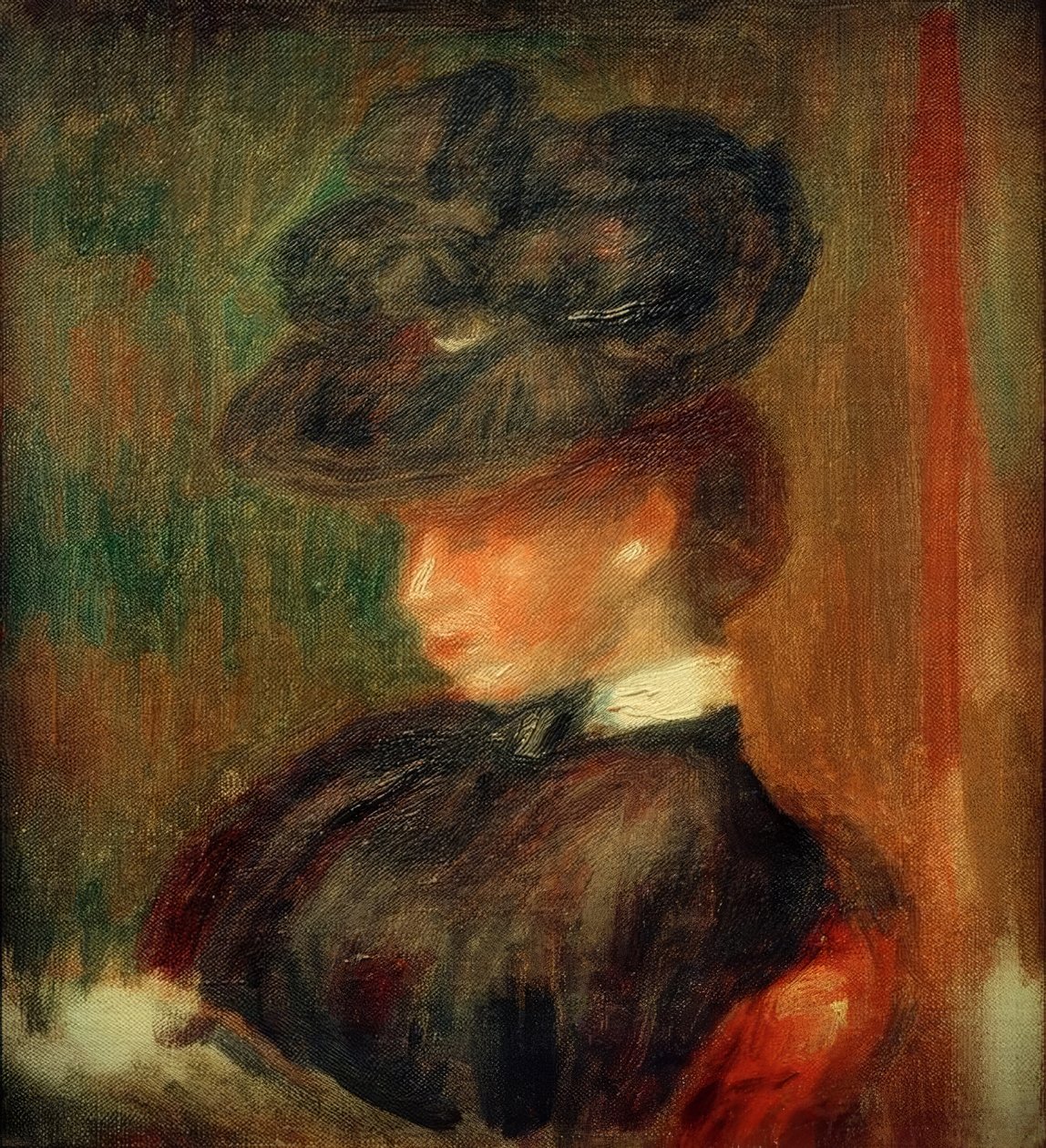 Pani w kapeluszu autorstwa Pierre Auguste Renoir