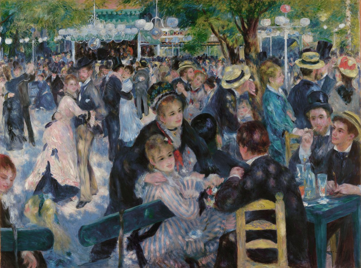 Taniec w Le Moulin de la Galette autorstwa Pierre Auguste Renoir