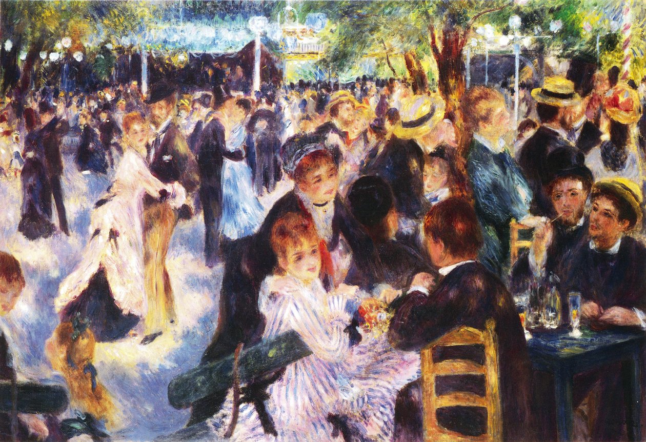 Taniec w Mouline de la Galette autorstwa Pierre Auguste Renoir