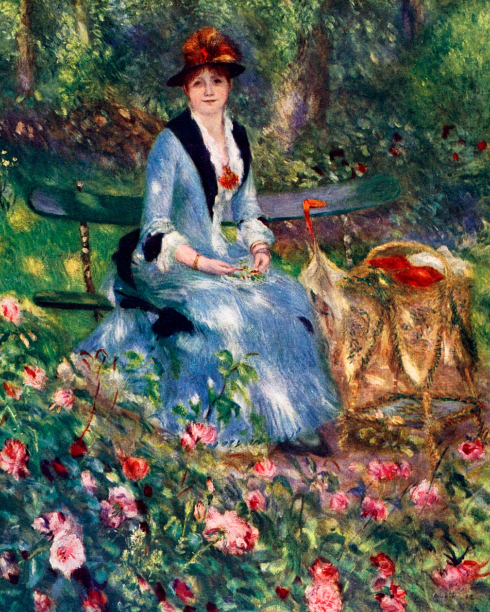 W różach, 1882, 1929 autorstwa Pierre Auguste Renoir