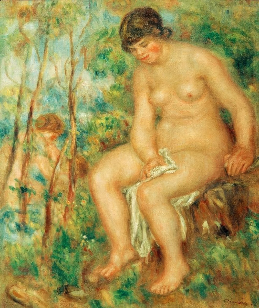 Kąpiący się autorstwa Pierre Auguste Renoir