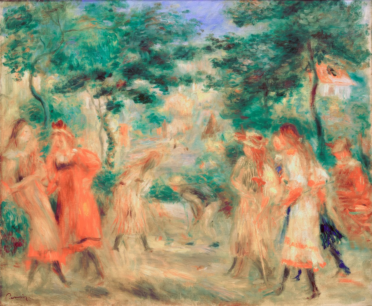 Dzieci w ogrodzie Montmartre autorstwa Pierre Auguste Renoir