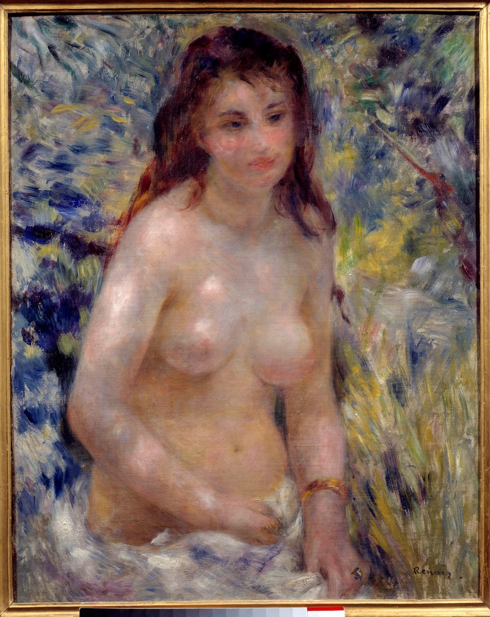 Studium tułowia, efekt światła słonecznego Obraz Pierre Auguste Renoir (1841-1919) 1875 Wymiary 0,81x0,65 m Paryż, musee d