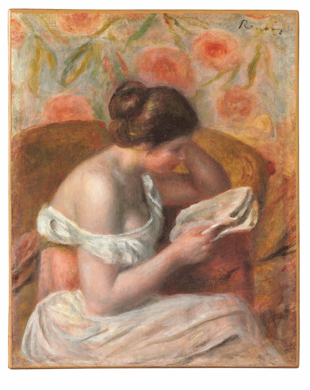 kobieta czytająca autorstwa Pierre Auguste Renoir