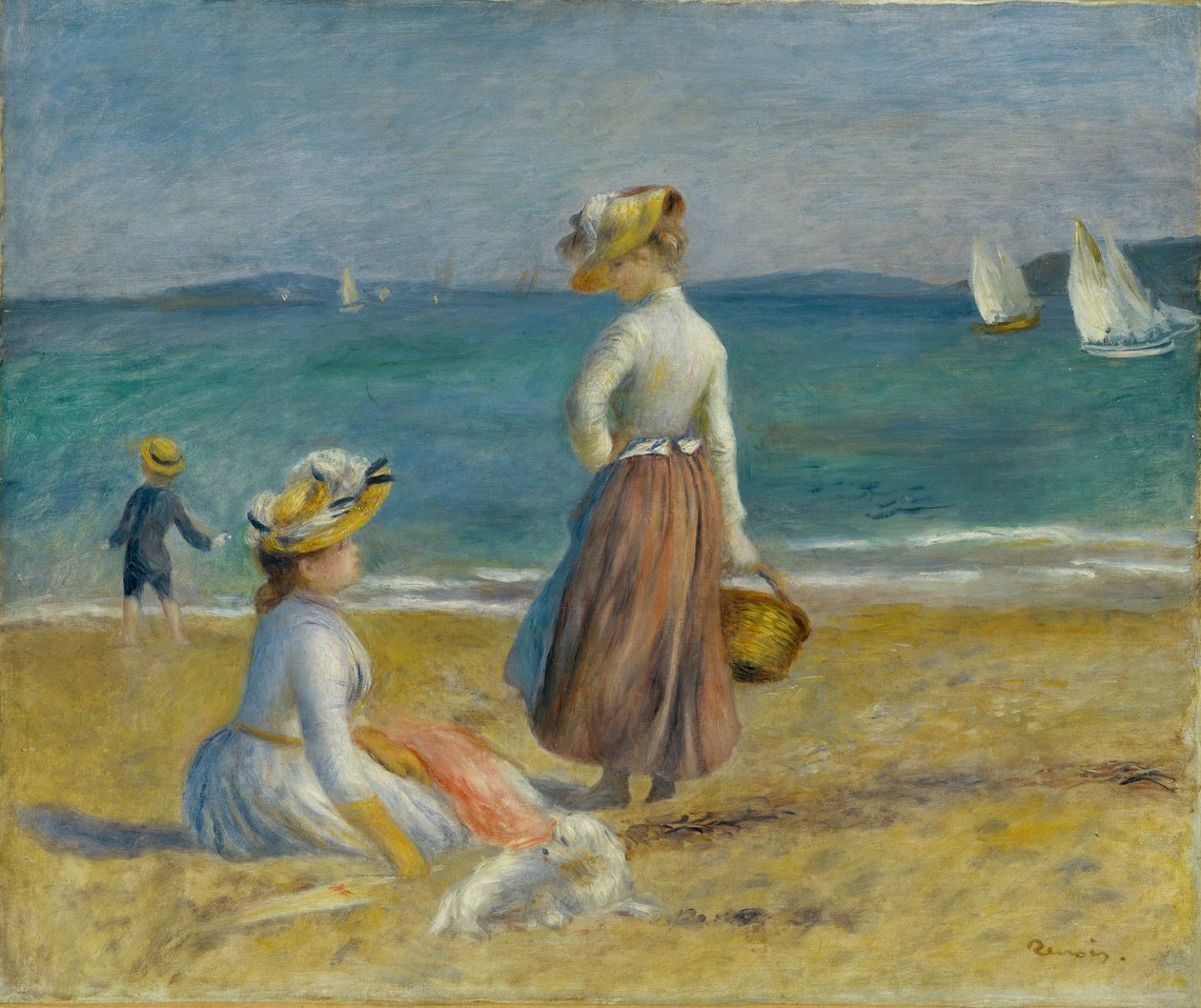 Figury na plaży, 1890 autorstwa Pierre Auguste Renoir