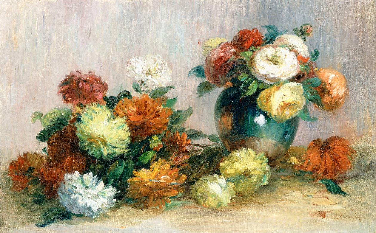 Wianki kwiatowe, ok.1880 autorstwa Pierre Auguste Renoir