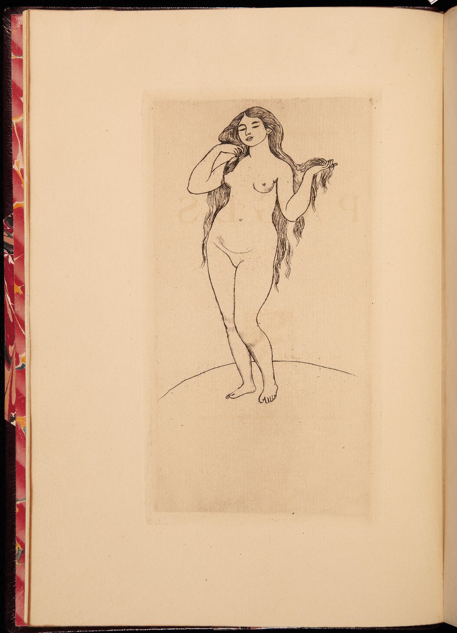 Frontyspis do antologii dzieł Stephane Mallarme, 1891 autorstwa Pierre Auguste Renoir