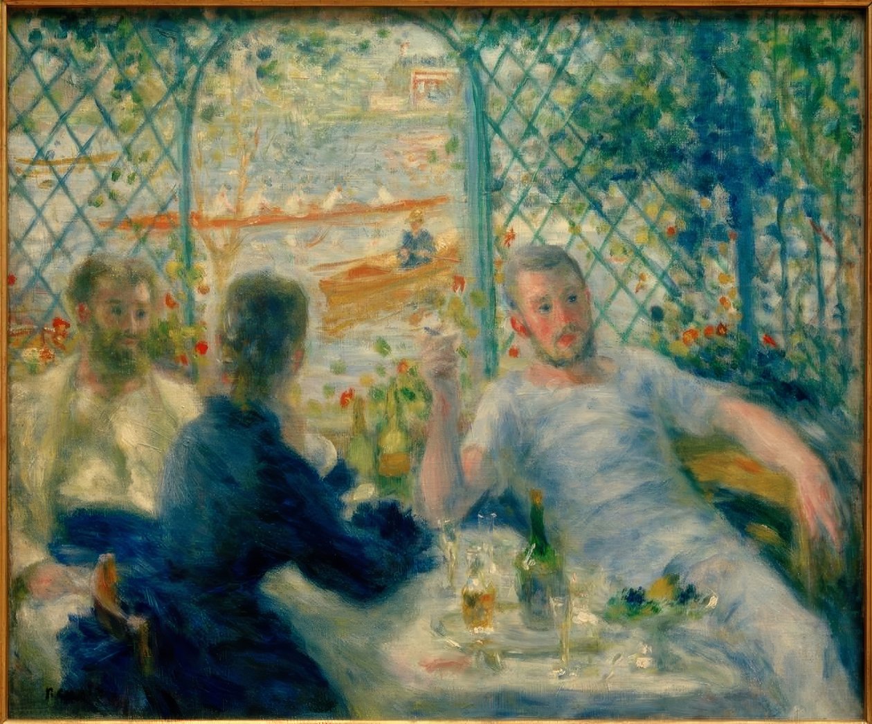 Śniadanie w restauracji Fournaise (śniadanie wioślarzy) autorstwa Pierre Auguste Renoir