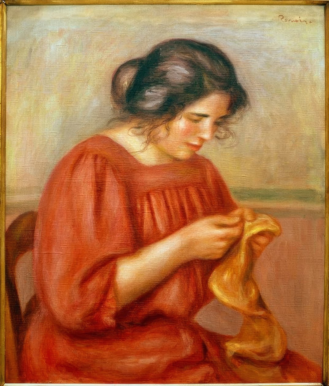 Cerowanie Gabrielli autorstwa Pierre Auguste Renoir