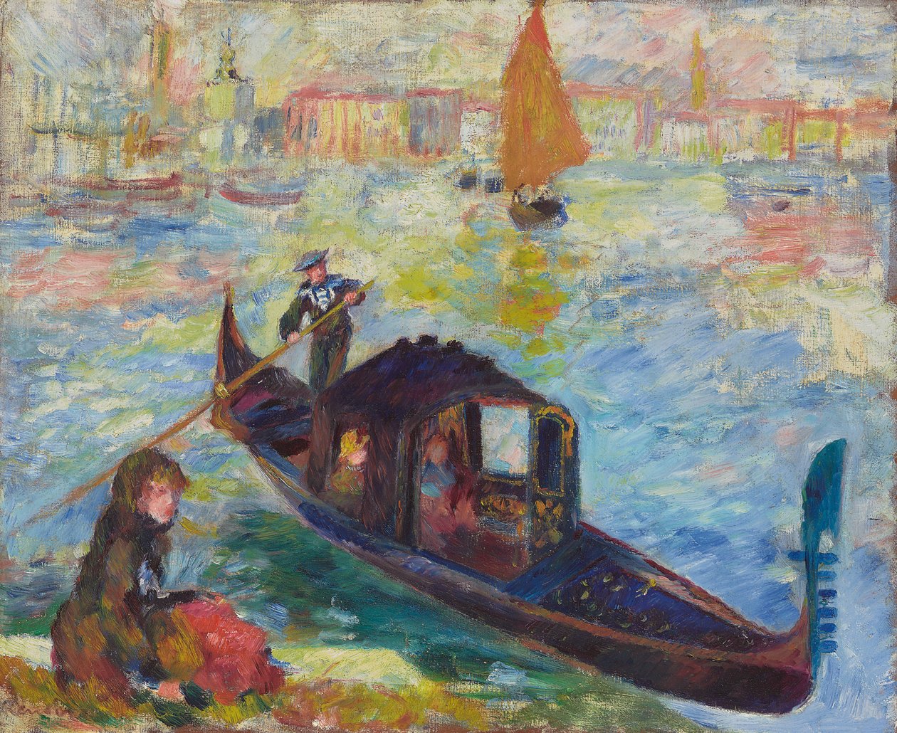 Gondola, Wenecja, 1881 autorstwa Pierre Auguste Renoir
