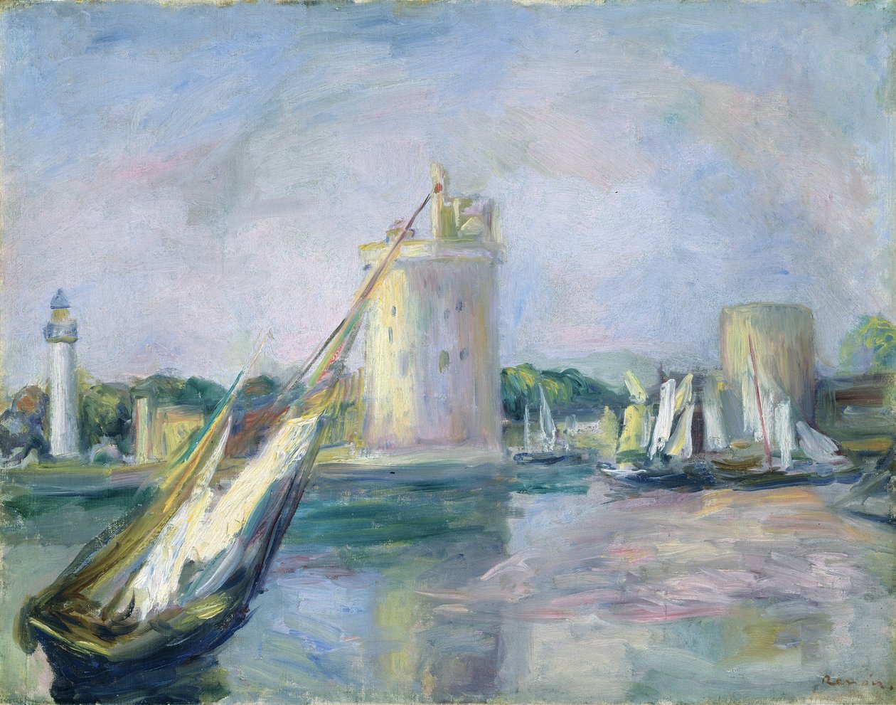 Wejście do portu La Rochelle, 1896. autorstwa Pierre Auguste Renoir