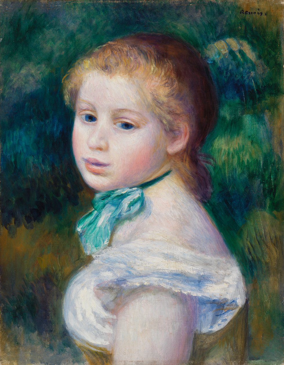 Szef Młodej Dziewczyny autorstwa Pierre Auguste Renoir