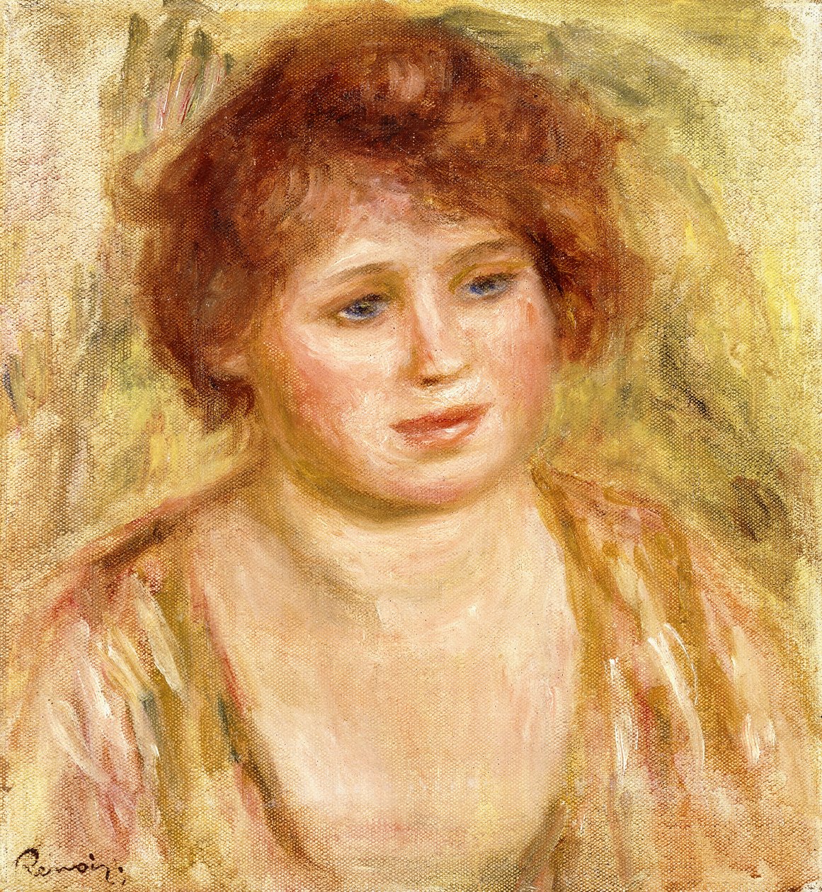 Głowa kobiety, 1919 autorstwa Pierre Auguste Renoir