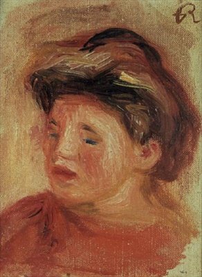 Głowa młodej dziewczyny autorstwa Pierre Auguste Renoir