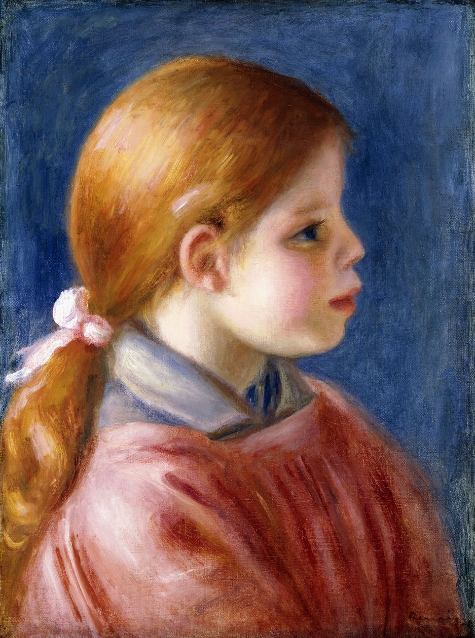 Głowa młodej dziewczyny, 1888 autorstwa Pierre Auguste Renoir
