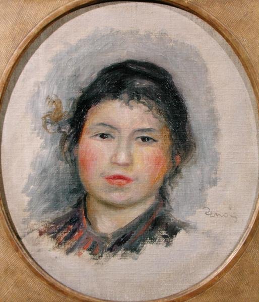 Głowa młodej kobiety autorstwa Pierre Auguste Renoir
