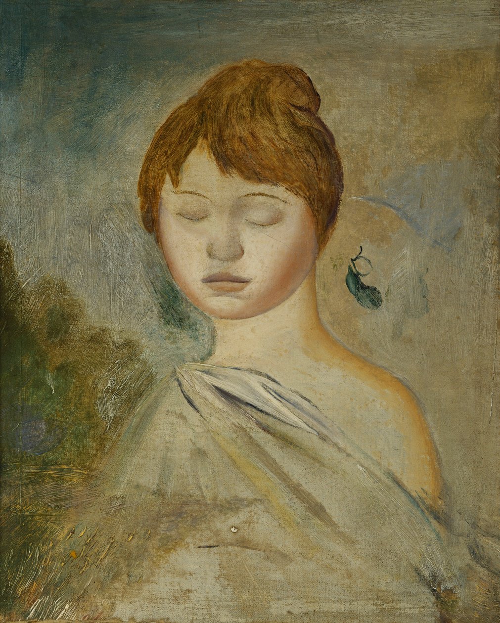 Głowa młodej kobiety; Głowa młodej kobiety, ok. 1887 r. autorstwa Pierre Auguste Renoir