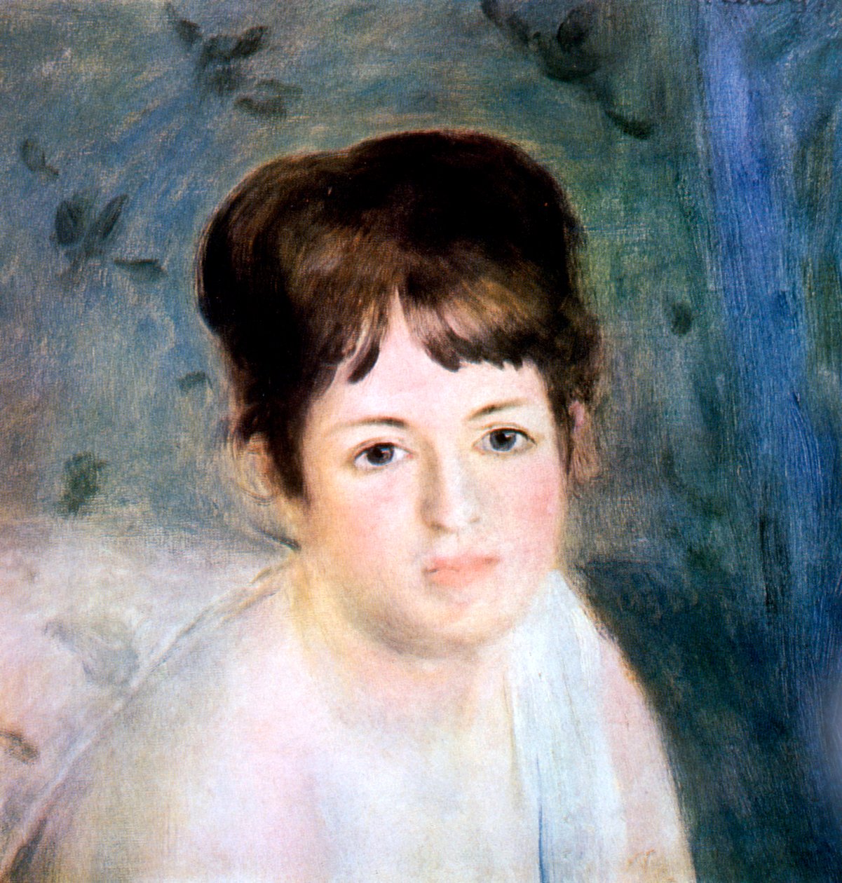 Głowa kobiety, 1876 autorstwa Pierre Auguste Renoir