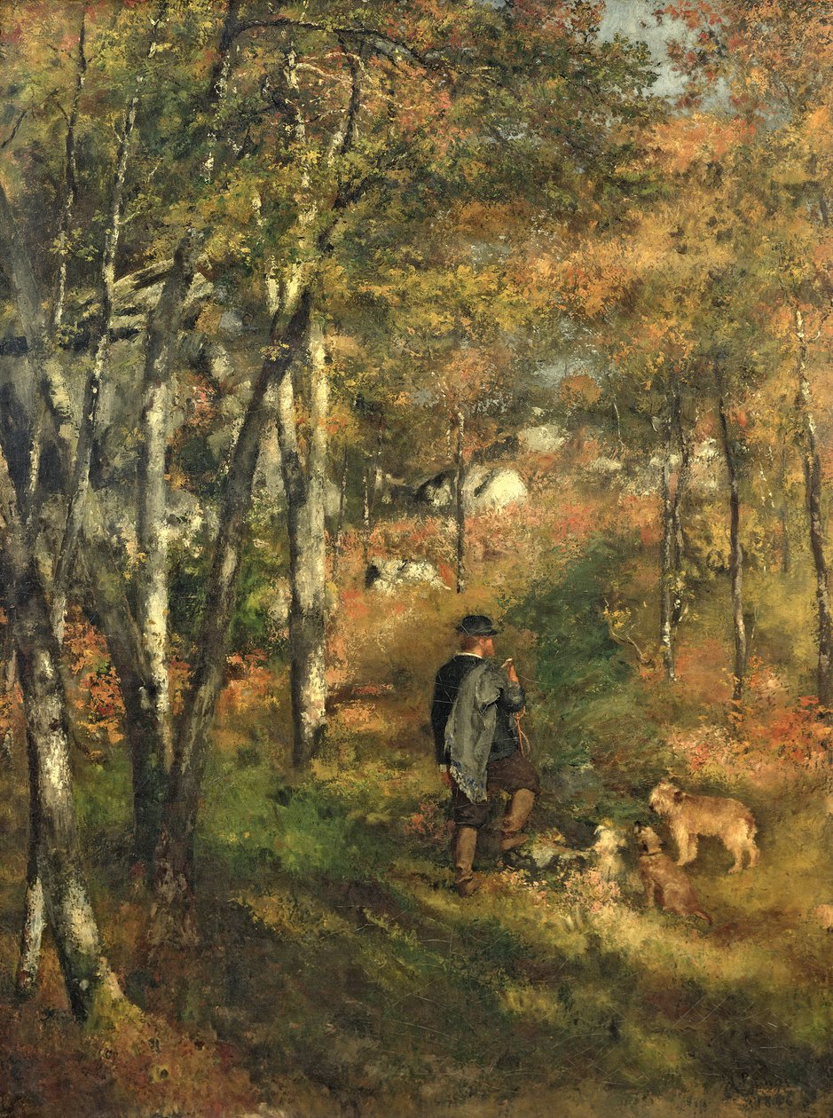 Jules Le Coeur w lesie Fontainebleau autorstwa Pierre Auguste Renoir