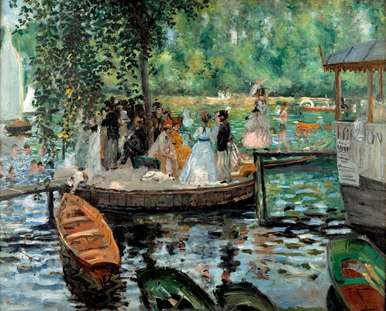 La Grenouillère autorstwa Pierre Auguste Renoir