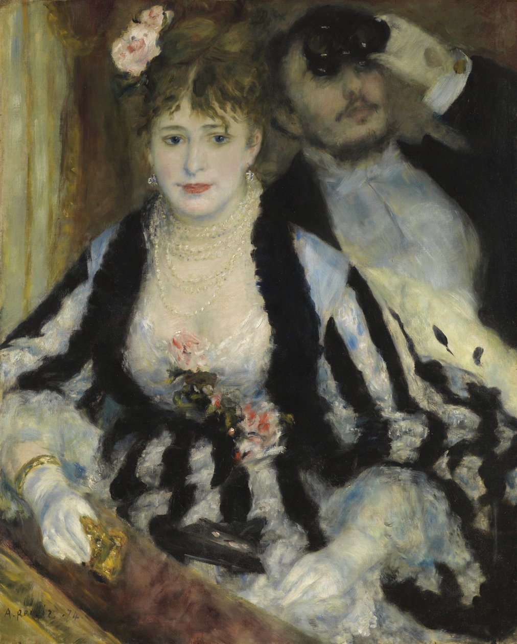 La Loge (teatr) autorstwa Pierre Auguste Renoir